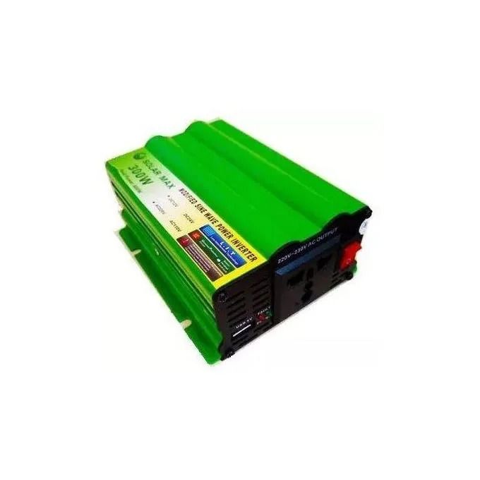 SolarMax 300W Power Inverter – 12V DC to 220V AC Converter with USB Port & Overload Protection