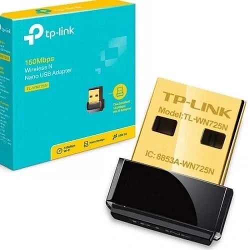 TP-LINK TL-WN725N 150Mbps Nano Wireless USB WiFi Adapter:Speedy wireless transmission at up to 150Mbps ideal for video streaming or internet calls*
Advanced Security: Supports 64/128 WEP, WPA, PA2/WPA