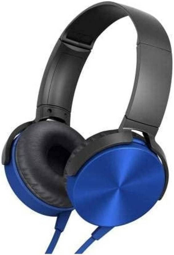 Sony Extra Bass Headphones – Wired, High Quality Sound, Comfortable Fit (Red, Blue, Black)