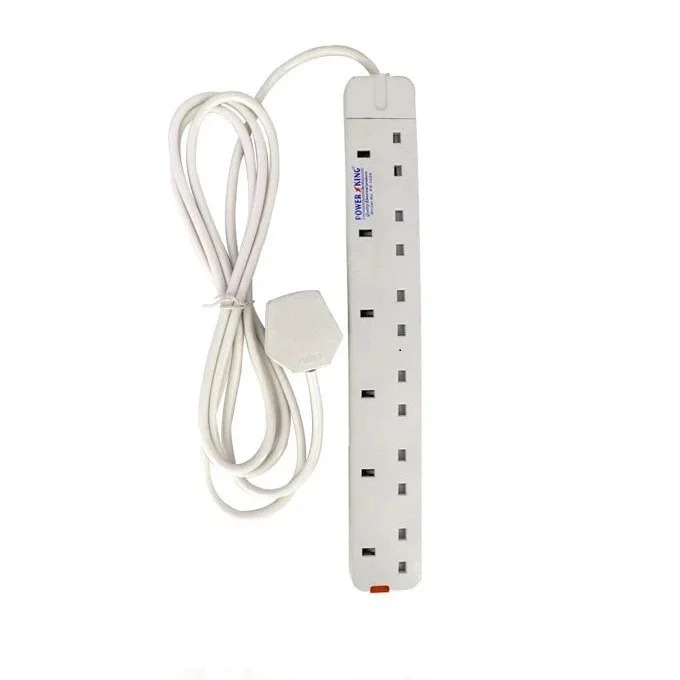 PowerKing 6-Way Extension Socket – 3M Cable+PAC 6kg Gas Regulator + FREE 1.5M Hose Pipe