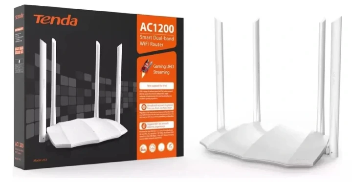 Tenda AC5 AC1200 Smart Dual-Band WiFi Router – Fast, Reliable Internet for Home & Office