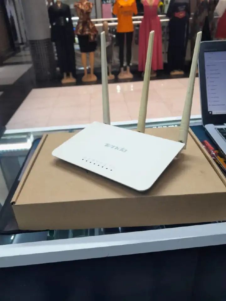 Tenda F3 Refurbished Wireless Router – 300Mbps High-Speed WiFi, 3 External Antennas, Full Home Coverage, Easy Setup, Bandwidth Control – Ideal for Smart Homes & Small Offices