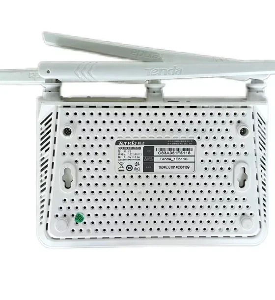 Tenda F3 Refurbished Wireless Router – 300Mbps High-Speed WiFi, 3 External Antennas, Full Home Coverage, Easy Setup, Bandwidth Control – Ideal for Smart Homes & Small Offices