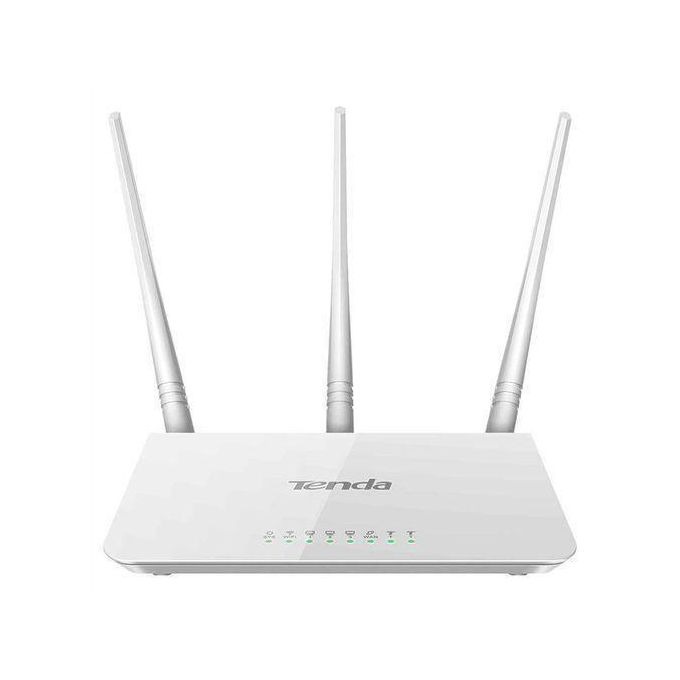 Tenda F3 N300 300Mbps Wireless Router + 20M CAT6 LAN Cable | Seamless WiFi + Gigabit Wired Speed