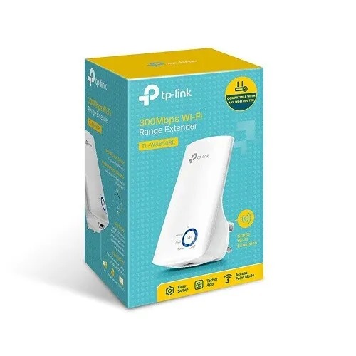 TP-Link TL-WA850RE 300Mbps Wi-Fi Range Extender | Boost Coverage | Wall-Mounted Design | Ethernet Port | One-Touch Setup | Tether App Control | LED Night Mode | Reliable Home Wi-Fi