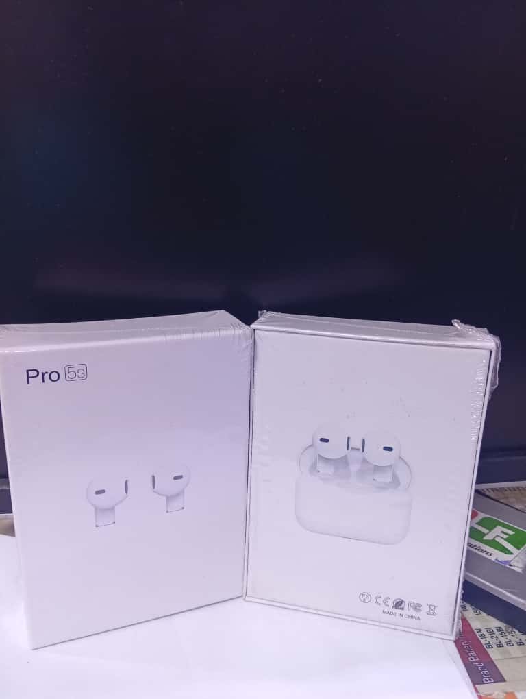 Pro 5S Wireless Bluetooth Earbuds | Deep Bass Stereo Sound | Smart Touch Controls | Noise-Reduction Mic | Long Battery Life | Portable Charging Case | Sweat-Resistant | Android & iOS Compatible