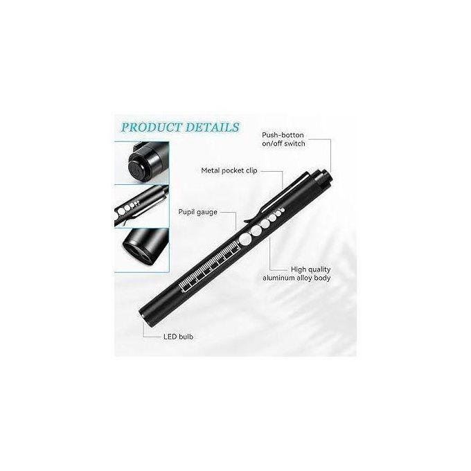 Rechargeable Portable PenTorch | Bright LED Medical Flashlight | Compact & Lightweight | Durable Design | Long-Lasting Battery | Essential Tool for Doctors, Nurses & Students