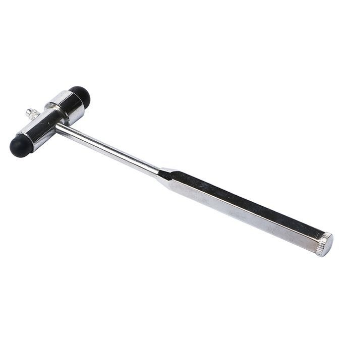 Patellar Reflex Hammer 3-in-1 | Dual Hammerheads | Stainless Steel Handle | Needle & Brush Attachments | Portable Soft Bag | Accurate Neurologic Reflex Diagnosis Tool