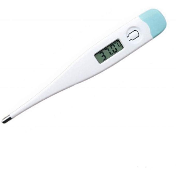 Digital Thermometer | Flexible Waterproof Tip | Switchable °C/°F | LCD Screen | Sound & Fever Alarm | One-Button Operation | Replaceable Battery | Kids, Adults & Pets