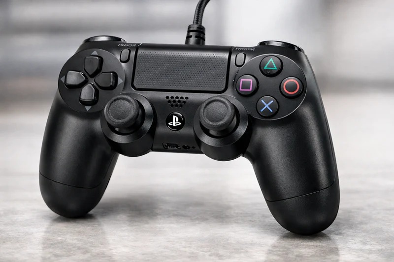 Sony PS4 Wired Gamepad | High-Precision Gaming Controller | Ergonomic Design | Dual Vibration Feedback | USB Plug & Play | PS4 & Windows PC Compatible