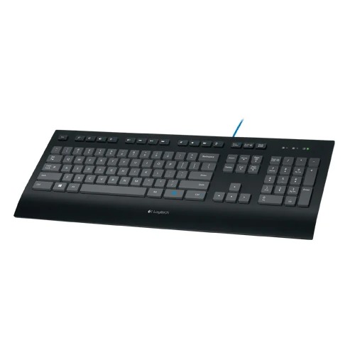 Logitech Wired Keyboard K-290 | Full-Size Layout | Quiet Scissor-Switch Keys | Spill-Resistant Design | USB Plug & Play | Adjustable Tilt Legs | Durable Build