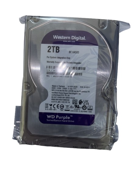 Western Digital WD Purple Surveillance Hard Drive | 24/7 Reliable Operation | Optimized for CCTV DVR/NVR | Multiple HD Camera Streams | 500GB–4TB Capacity Options