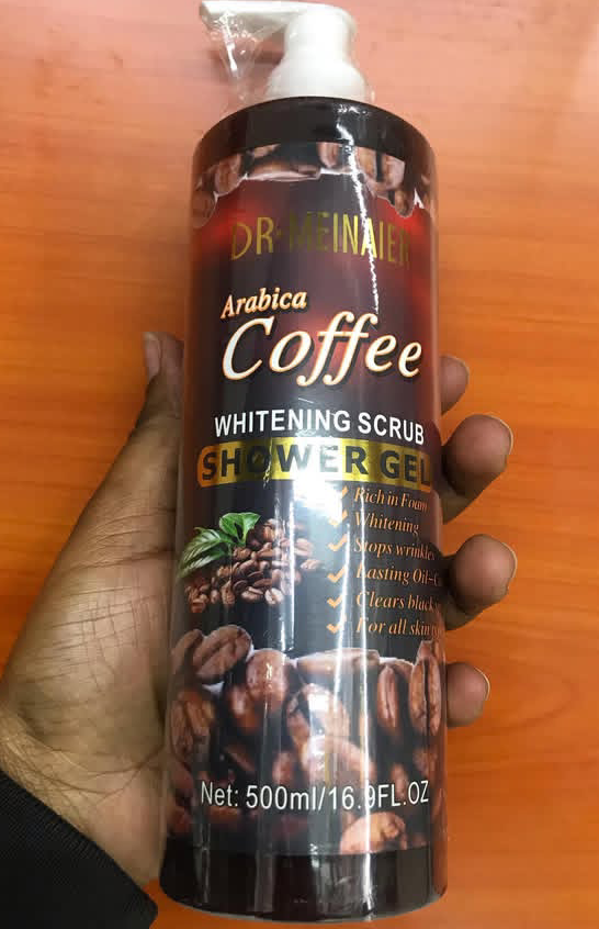 Dr.Meinaier Arabica Coffee Whitening Scrub Shower Gel Remove dirt Excess Oil & Impurities from the Skin help in skin Brightening remove dead Skin stops wrinkles and clear black spots. giving best look