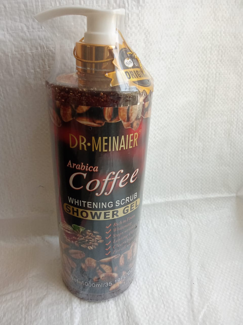 Dr.Meinaier Arabica Coffee Whitening Scrub Shower Gel Remove dirt Excess Oil & Impurities from the Skin help in skin Brightening remove dead Skin stops wrinkles and clear black spots. giving best look