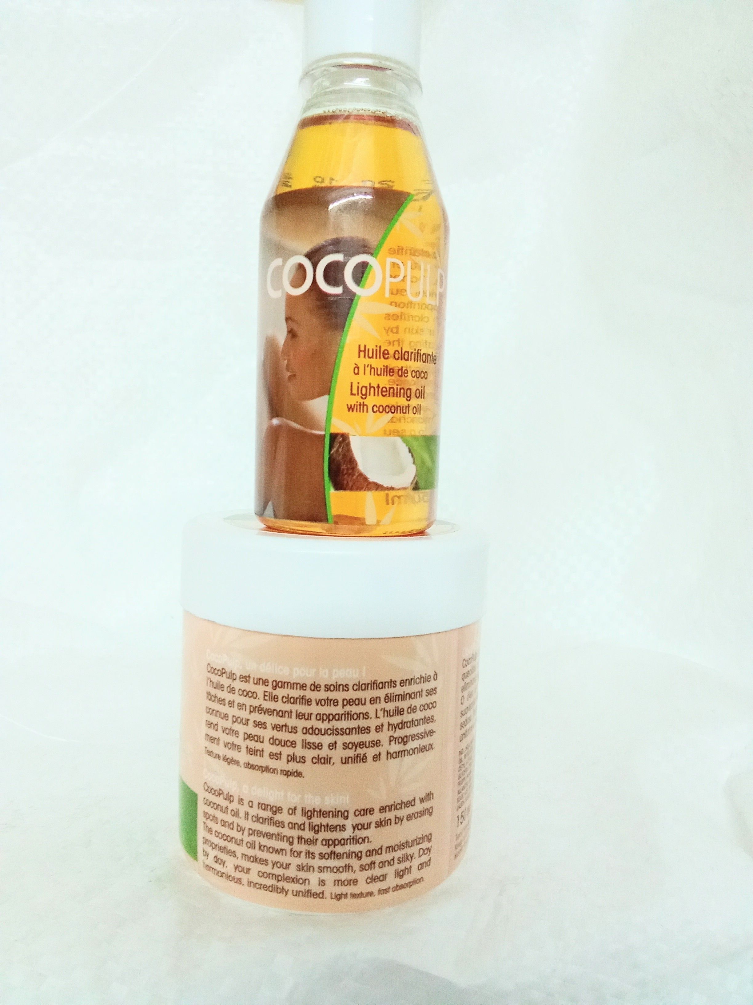 OFFER!! Coco pulp Skin Ligthening Cream & Oil  Enriched with natural  Coconut oil best for  moisturising and nourishing skin,corrects pigments spots,brightening,restores skin elasticity 4 all skin