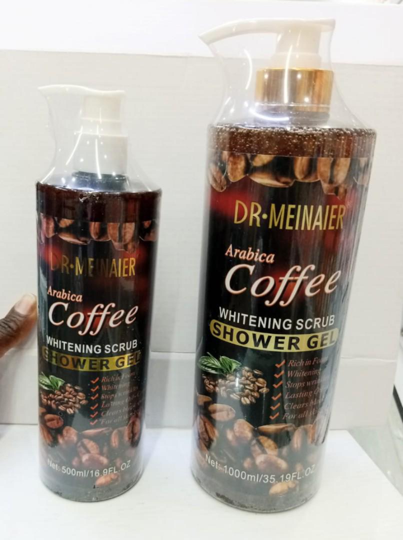 Dr.Meinaier Arabica Coffee Whitening Scrub Shower Gel Remove dirt Excess Oil & Impurities from the Skin help in skin Brightening remove dead Skin stops wrinkles and clear black spots. giving best look