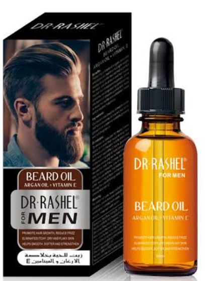Dr. Rashel Beard Growth Oil With Argan Oil+ Vitamin E for Men Reduce Itching Dryness Maintain Healthy Beard Growth& Moisturize Your Skin