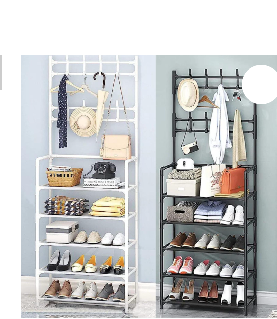 BEST OFFER! 5-Layer Assembled Shoe Rack Floor Coat,Hat Rack Intergrated Bedroom Living room Bathroom Hanger Hall Rack Maximize space,Easier retrival,Prevent loss & Damage of Shoes Preseve Shoe Quality