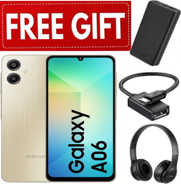 LIMITED TIME DEALS!!Samsung Galaxy A06 64GB/128GB+4GB 50MP Camera 6.7" 90Hz MTK Helio G85 (12nm) 5000mAh 25W Type-C Charge Android 14 Side Fingerprint Unlock phone Smart Phone+FREEBIES