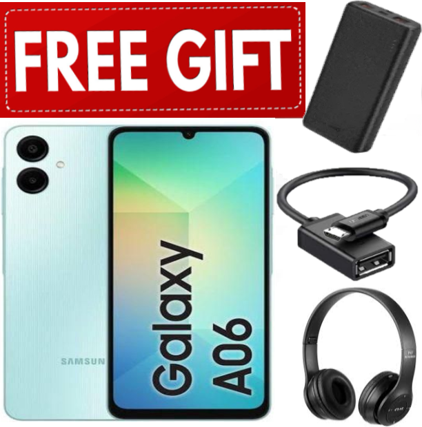 LIMITED TIME DEALS!!Samsung Galaxy A06 64GB/128GB+4GB 50MP Camera 6.7" 90Hz MTK Helio G85 (12nm) 5000mAh 25W Type-C Charge Android 14 Side Fingerprint Unlock phone Smart Phone+FREEBIES