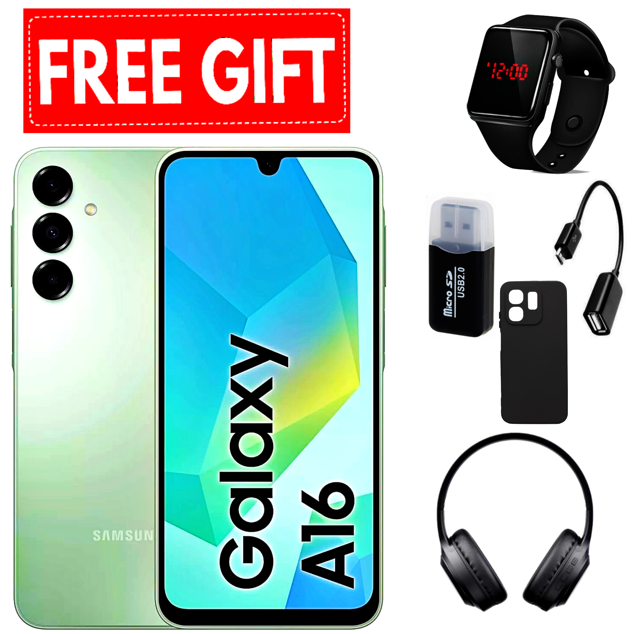 FLASH SALE DEALS!!! BRAND NEW  Samsung Galaxy A16 128GB+4GB 6.7" Super AMOLED D 50MP Triple Camera Android 14 Mediatek Helio G99 5000mAh 25W Type-C Charge Smart Phones phone+FREE GIFTS