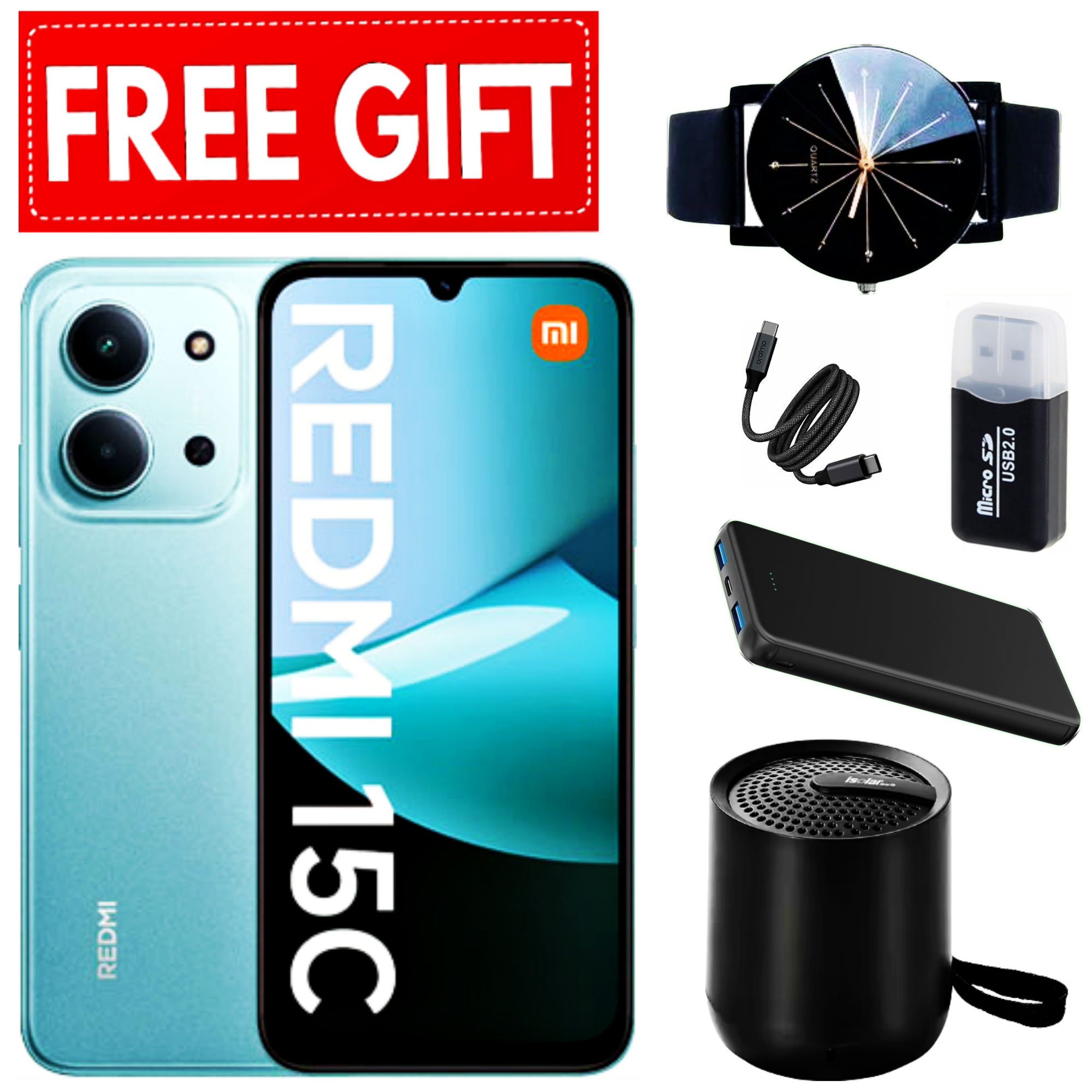 NEW ARRIVAL DEALS!! REDMI 15C 128GB Storage UPTO 8GB Ram 6.9'' LCD 50MP Main Camera 6000mAh 33W Fast Charger Android 15 Xiaomi Hyper OS 2 Side Fingerprint smart phones+ All the Displayed Gifts