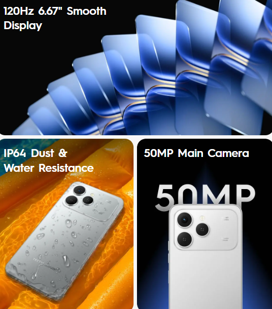 LIMITED FESTIVE OFFER!! Tecno Spark 40 128GB/256GB + UpTo 8GB/16GB EXTENDED  6.67''  Camera 50MP Main Camera 45W Super Charging 5200mAh smartphone.+ ALL THE FREEBIES DISPLAYED