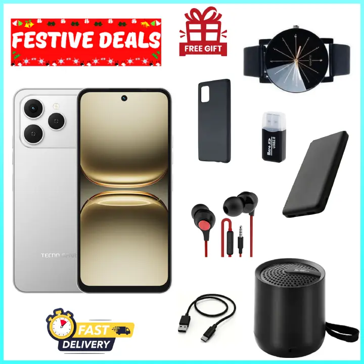 BLACK NOVEMBER DEALS!! Tecno Spark 40 128GB/256GB + UpTo 8GB/16GB EXTENDED  6.67''  Camera 50MP Main Camera 45W Super Charging 5200mAh smartphone.+ ALL THE FREEBIES DISPLAYED
