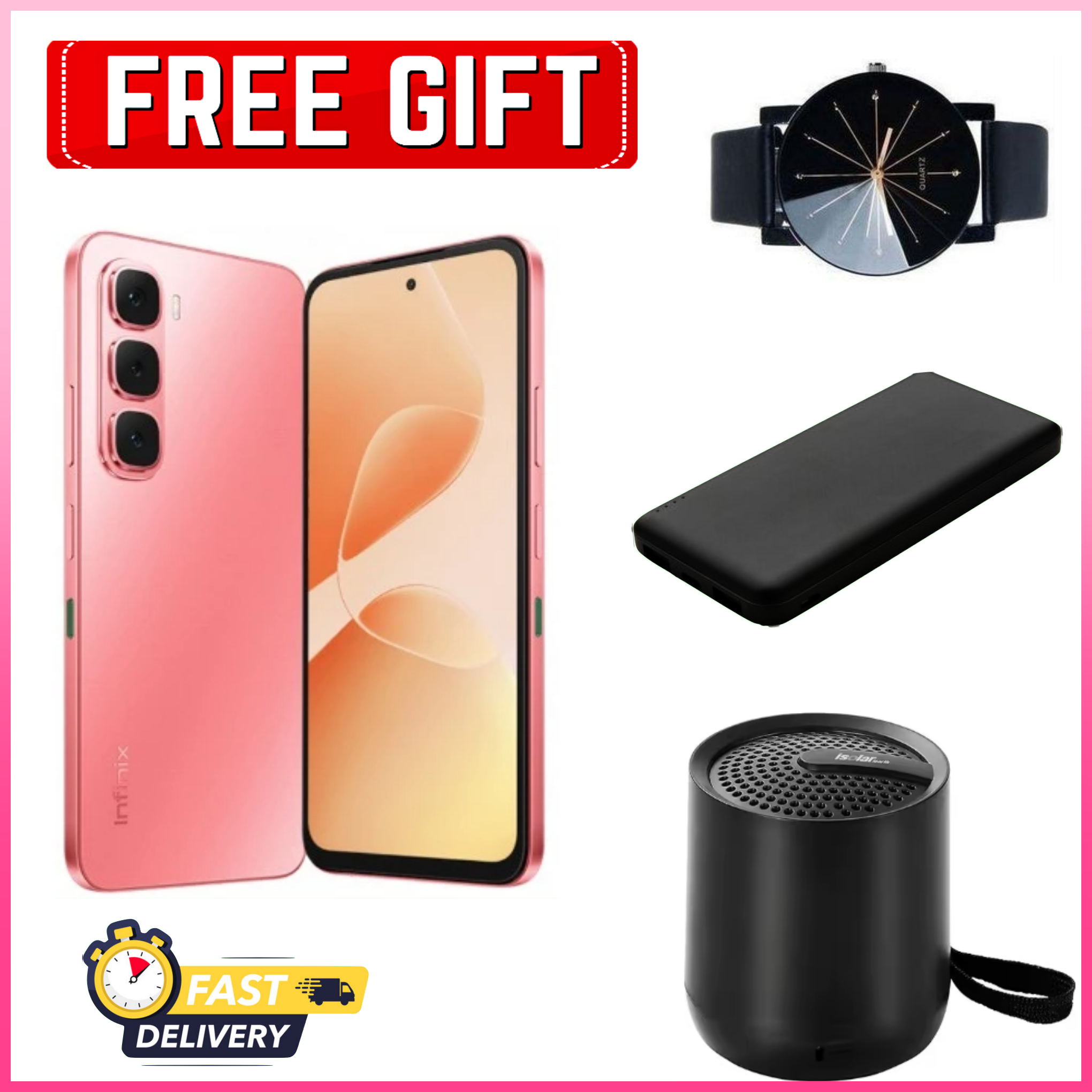 BLACK NOVEMBER!!! Infinix Hot 60i 128GB/256GB+12(6+6)GB+16(8+8)GB 6.7" 120Hz Screen 4G Phone Dual SIM 5160mAh Battery 45W Charging 50MP Camera Fingerprint Lock Android 15  smart Phones+FREEGIFTS