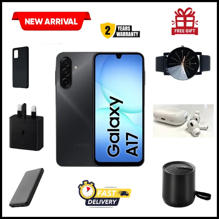 Xmas MEGA DEALS!! Samsung Galaxy A17 256GB+8GB 6.7" Super AMOLED Display  50MP Triple Camera Android 15  5000mAh 25W Type-C Charge AI Smart Phones phone+ ALL THE DISPLAYED GIFTS