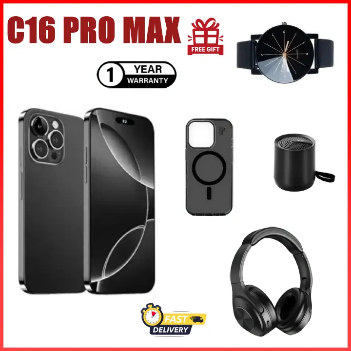 FLASH SALE DEALS!! Corn C16 Pro Max 3G 6.6" Screen 64GB ROM+5GB (2+3 expanded)GB RAM, 5000mAh Battery, 13MP main & 8MP selfie camera, Finegrprint  Android 12, Type C Chargers - Smartphones+FREE GIFTS