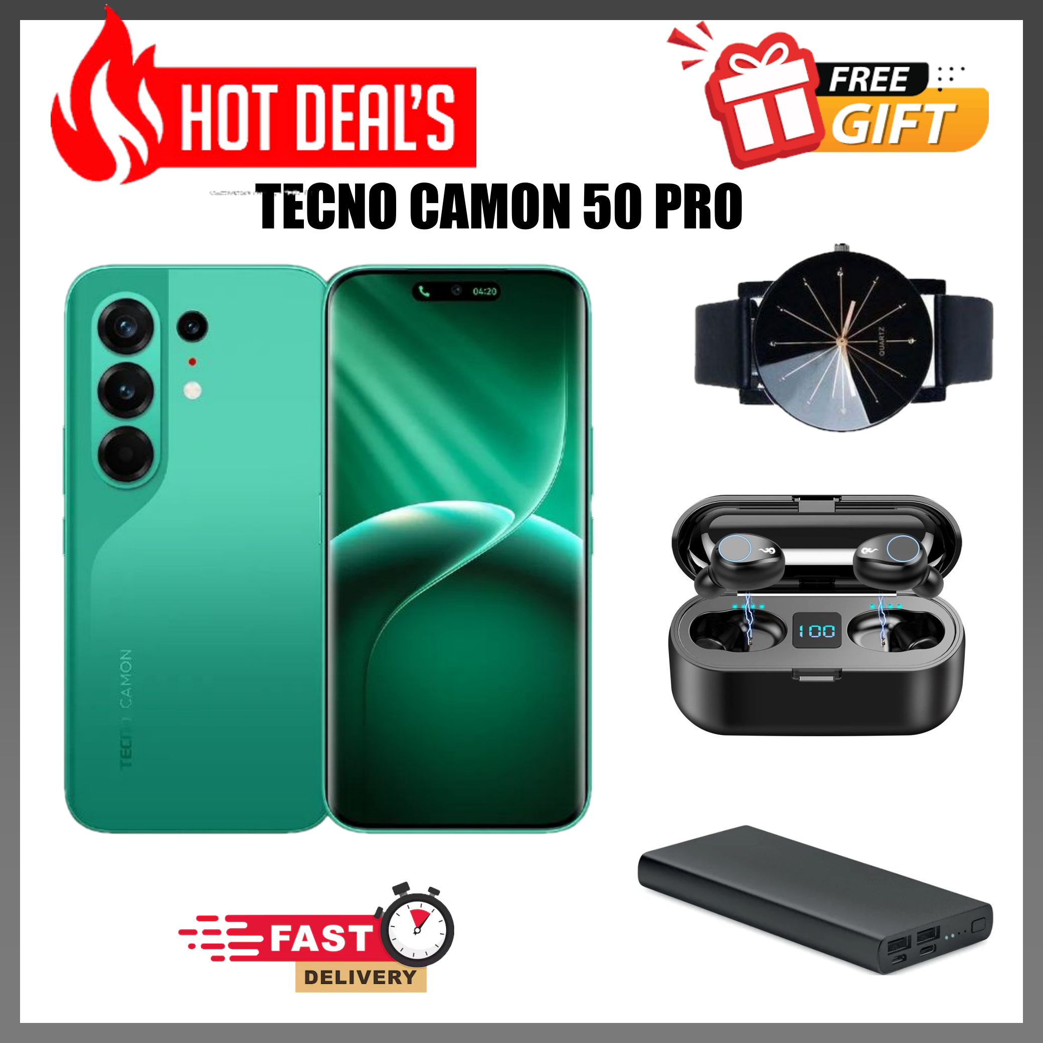 NEW ARRIVAL DEALS!!! Tecno Camon 50 Pro 256GB+16(8+8)GB RAM 6.78" 120Hz Curved AMOLED MTK Helio G\200 Ultimate 45W 6500mAh 50MP Dual Speaker Android16 IP68/IP69 Dust Water Resistance Dual Smart Phones