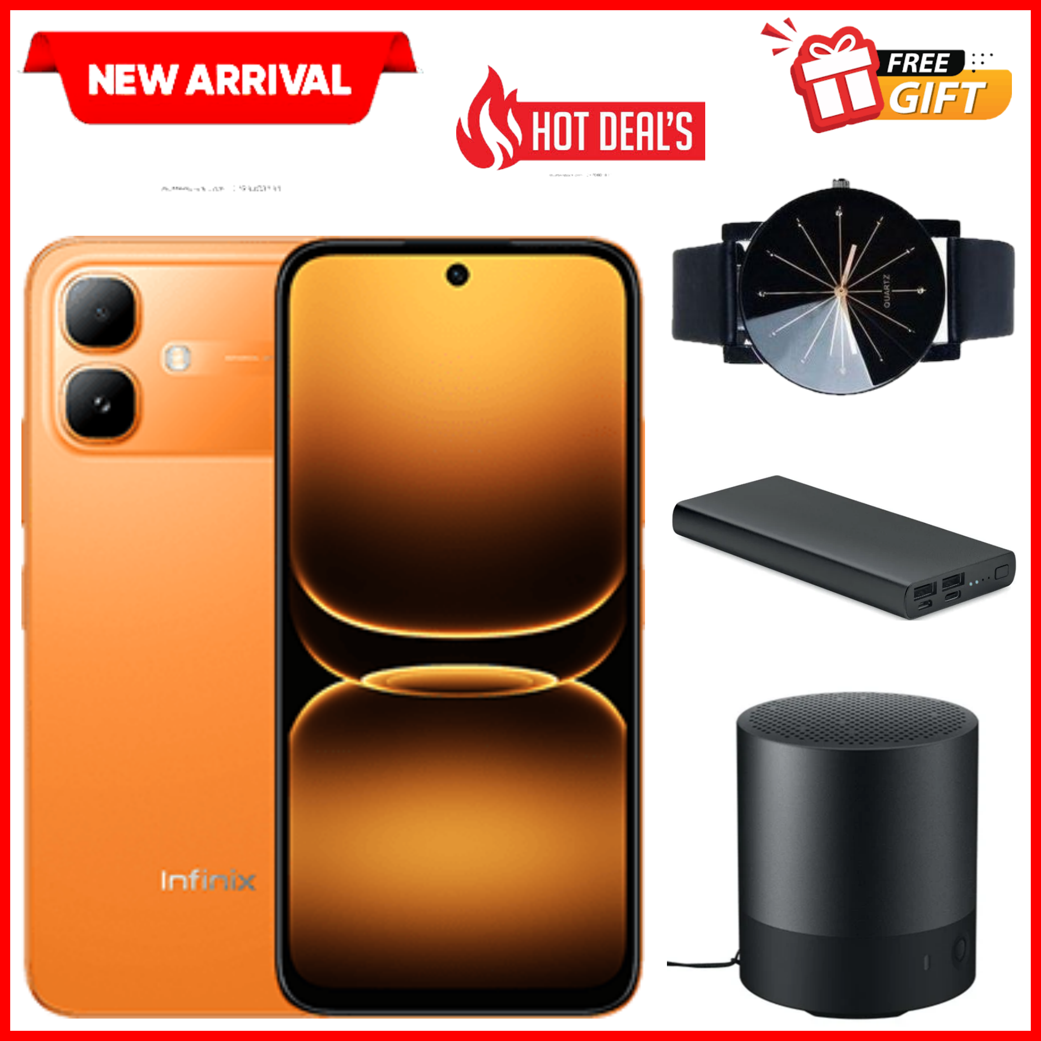 NEW ARRIVAL DEALS!! Infinix Smart 20 128GB+4GB 6.67" 120Hz Display Dual Speakers Dual SIM 4.5G Slim Phone 5200mAh Battery 15W Charging IP64 Fingerprint Lock Android 16 NFC One-Tap AI Smart Phones