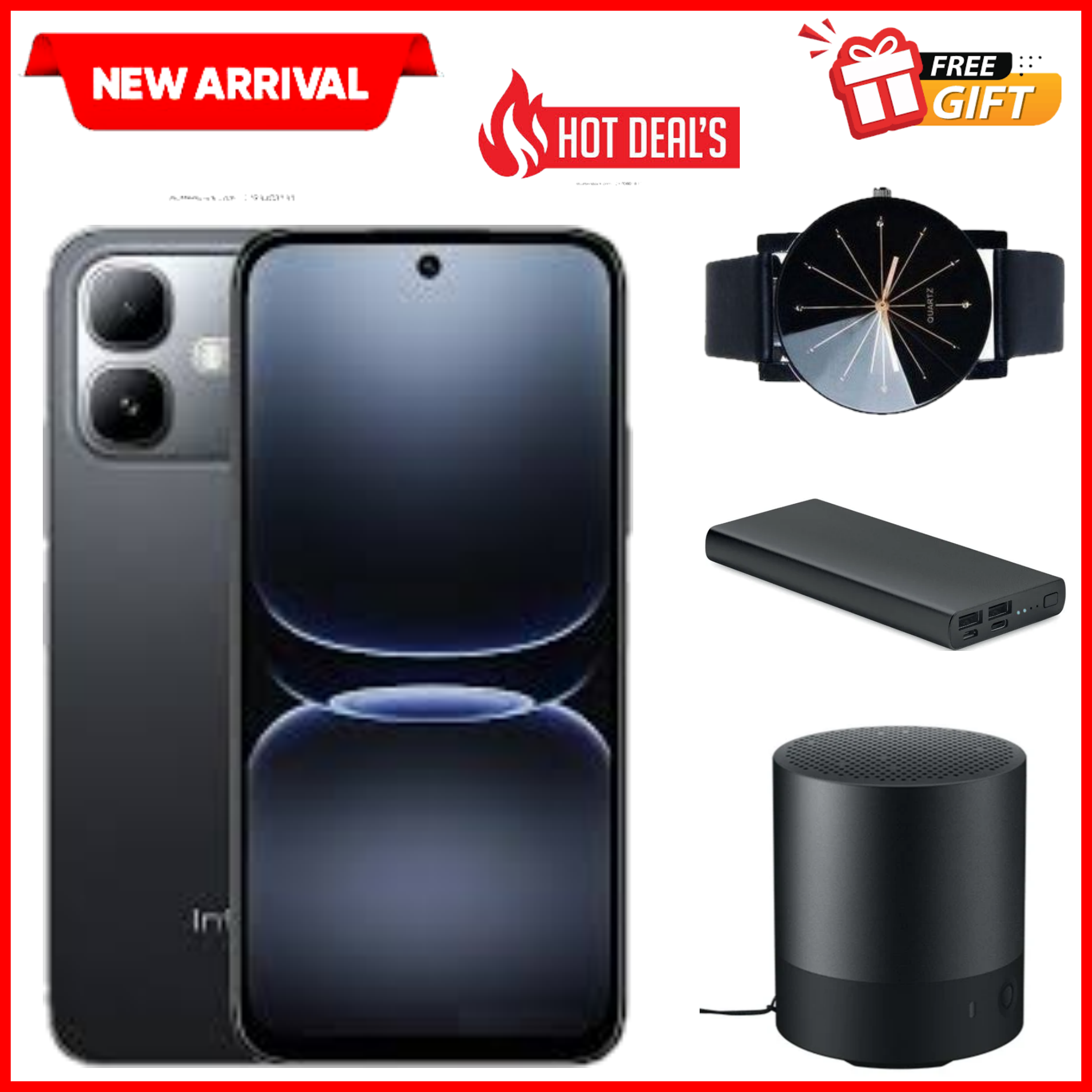 NEW ARRIVAL DEALS!! Infinix Smart 20 128GB+4GB 6.67" 120Hz Display Dual Speakers Dual SIM 4.5G Slim Phone 5200mAh Battery 15W Charging IP64 Fingerprint Lock Android 16 NFC One-Tap AI Smart Phones