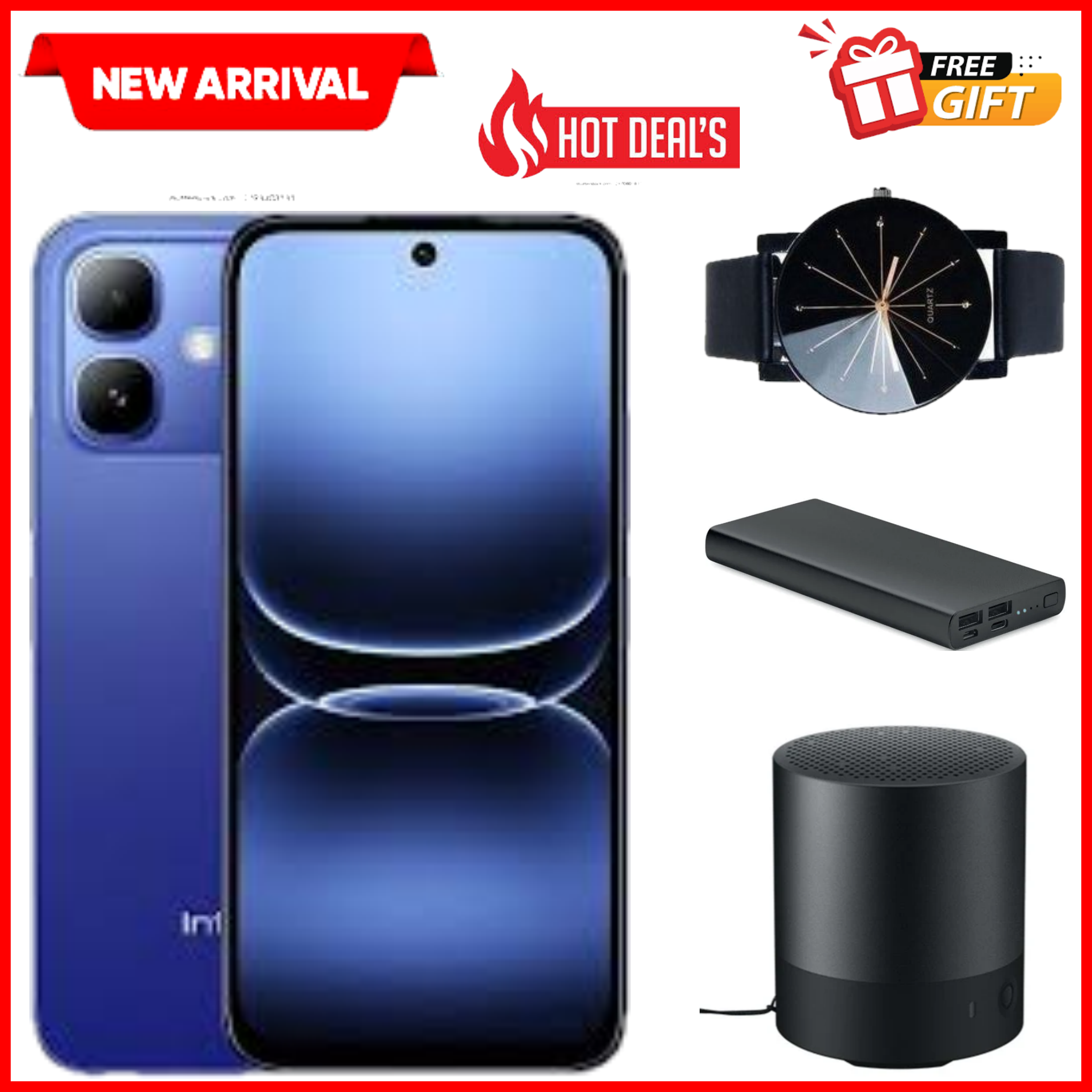 NEW ARRIVAL DEALS!! Infinix Smart 20 128GB+4GB 6.67" 120Hz Display Dual Speakers Dual SIM 4.5G Slim Phone 5200mAh Battery 15W Charging IP64 Fingerprint Lock Android 16 NFC One-Tap AI Smart Phones