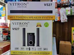 Vitron 9000W Bluetooth Soundbar 2.1CH Multimedia Woofer Speaker System V527 Subwoofer BT/USB/SD/FM Subwoofer Home Audilo System Soundbar with Remote Control
