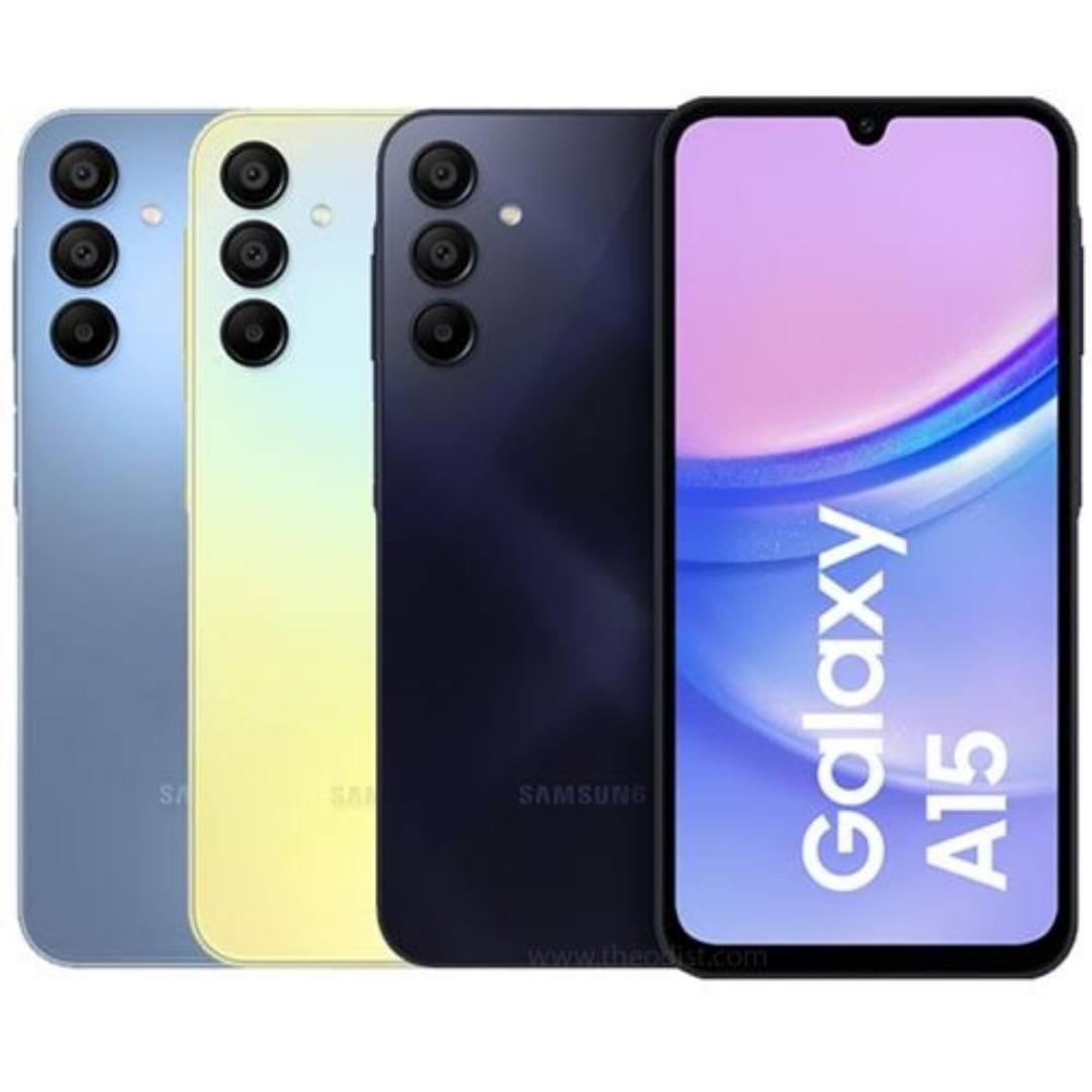 New Arrival Samsung Galaxy A15 4G 256GB+8GB 50MP Triple Camera Mediatek Helio G99 6.5" 90Hz Display Android 14 25W 5000mAh Type-C Charge Smart Phones