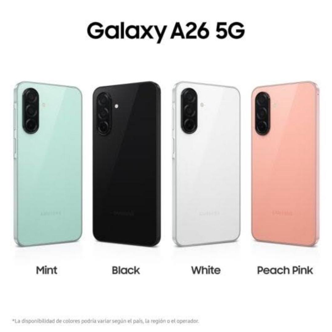 [New Arrival] Samsung Galaxy A26 5G 128GB+6GB 6.7" 120Hz Super AMOLED Display 50MP+13MP Cameras Exynos 1380 Chipset 5000mAh Battery 25W Fast Charge IP67 Dust/Water Resistant Smart Phone