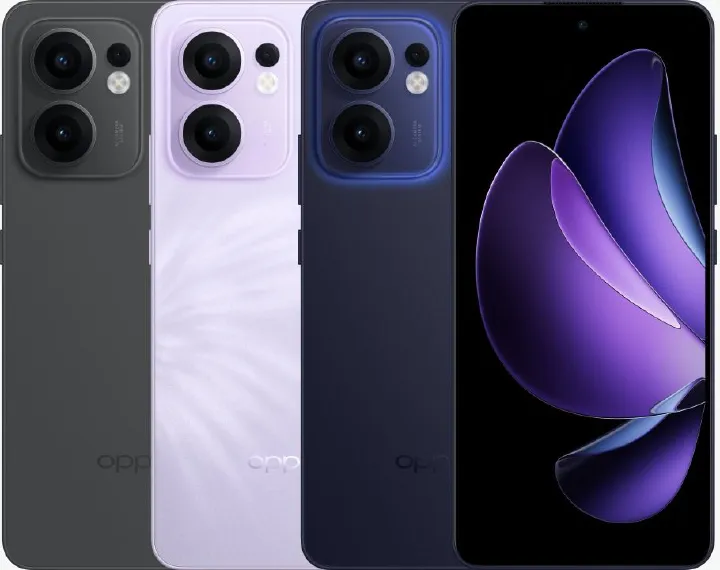 Brand New Oppo Reno 13F 12GB+256GB 6.67 Inches AMOLED 120Hz Display 50MP+32MP Front and Back Camera 5800mAh Battery 45W Fast Charge IP69 Dust Water Pressure Resistant Smart Phone