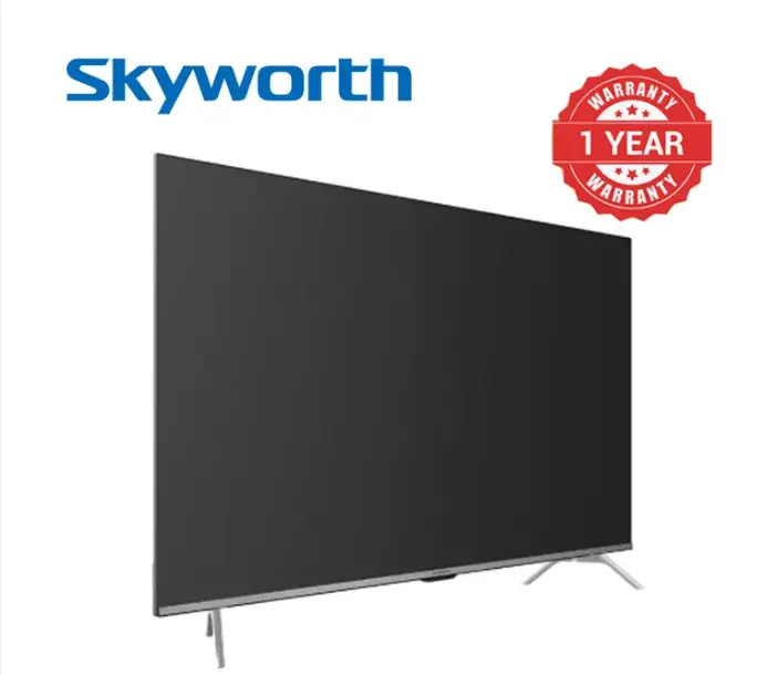 Skyworth 32" inch model 32E57 Frameless Smart Android 11.0 TV Netflix Youtube Bluetooth Google App-store Dolby Audio Prime Video Built-in Chrome-cast i-cast