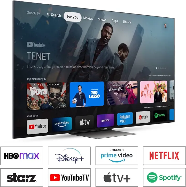 TCL 43" Inch Bluetooth Television Smart ANDROID TV Netflix Youtube Google Appstore Inbuilt WIFI Inbuilt Decoder DOLBY AUDIO HDR10