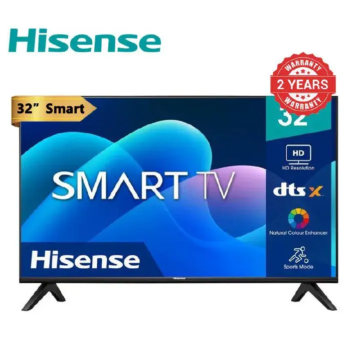 Hisense 32" inch 32A4K VIDAA OS Full HD FRAMELESS Smart TV Television Inbuilt WIFI A4 Series Dobly Audio Inbuilt Decoder USB HDMI 24 Months Warranty