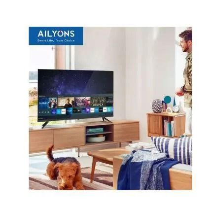 Ailyons 43" inch Frameless Smart Android 11 TV Full HD Netflix TV YouTube Energy Saving LST3208W Wide Visual Angle Television TV leg/stands Television A+ Panel, HDMI USB Ports Wide Voltage Design