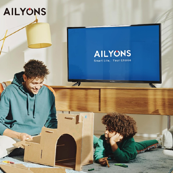 Ailyons 32" inch Frameless DIGITAL TV Full HD Netflix TV YouTube Energy Saving , Wide Visual Angle Television TV leg/stands Television A+ Panel, HDMI USB Ports Wide Voltage Design