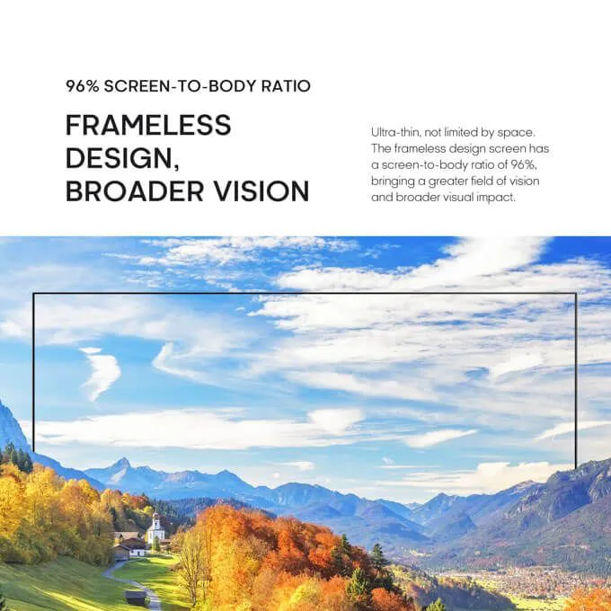EOCO 43 inch Frameless Bluetooth Smart TV(43EO4202S)Netflix Youtube Android AC Energy Saving Televison 1G+8G SMART TV