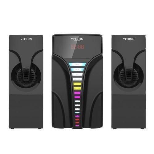 Vitron 2.1 CH X-Bass Multimedia Speaker System 12000W PMPO Subwoofer AC/DC Home Theatre System with Remote Control Bluetooth Woofer BT/USB/FM V5204