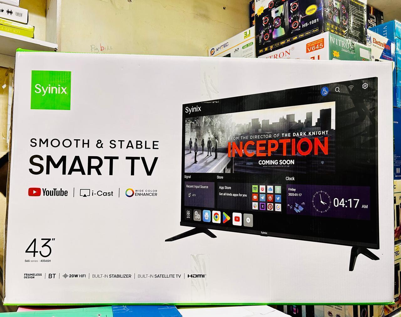 Synix 43" Smart Tv, USB-C Smart Monitor & Streaming TV, 4ms, 60Hz, HDR10, Wireless Display, Gaming and IoT Hubs, Alexa Built-in, 2025