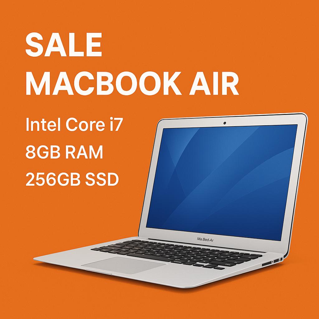 Apple MacBook Air A1466 (Mid-2013) – the perfect blend of performance and elegance. This model comes equipped with a high-performance Intel Core i7 processor, 8GB of RAM, and a super-fast 256GB SSD