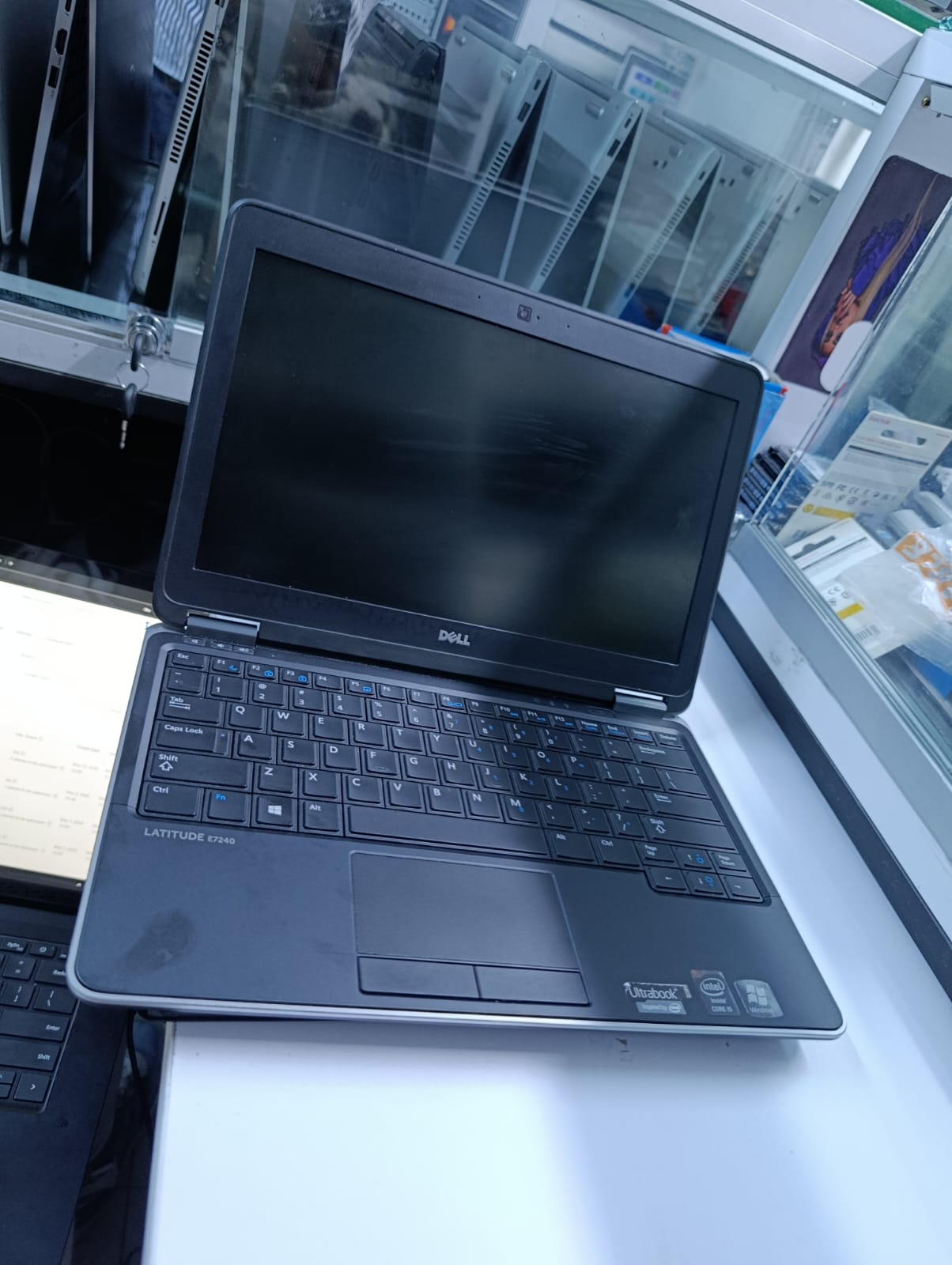 Dell Latitude E7240 is a business-grade ultrabook with an Intel Core i5 processor, 8GB of RAM, and a 256GB SSD. It features a 12.5-inch display and is known for its portability and performance