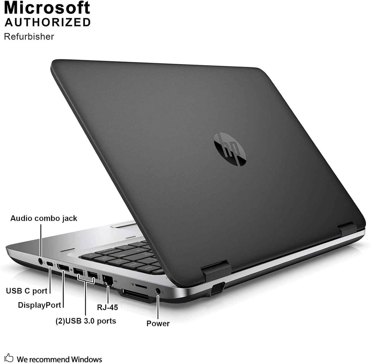 "Refurbished HP ProBook 640 G3 Business Laptop | Intel Core i5 6th Generation | 8GB RAM | 256GB SSD | 14 Inch HD Display | Windows 10 Pro | Fast, Reliable, and Durable Notebook for Office, School,
